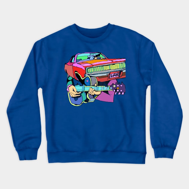 racecar radio Crewneck Sweatshirt by DaxNorman